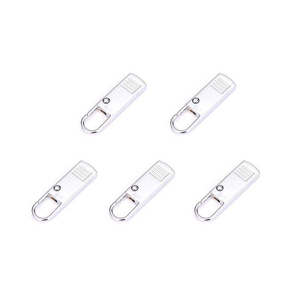 5PCS DIY Sewing Metal Zip Detachable Replacement Tab Zipper New Sewing Accessories Clothing Bag
