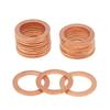 20 шт. M14x1.5 Медные уплотнительные шайбы для сливной пробки масла, уплотнительное кольцо для охлаждающей жидкости, набор прокладок