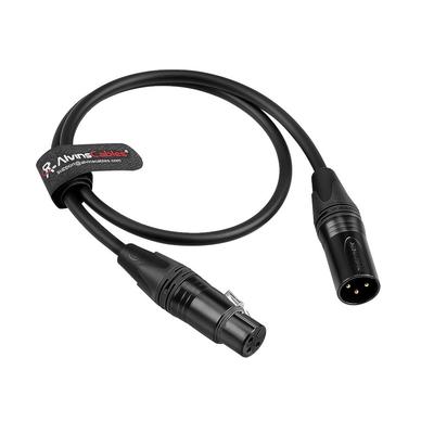 Кабели XLR Балансный Микрофонный Экранированный Совместимый с Sennheiser Sound Zaxcom 1м Alvin's 3-контактный Папа-Мама Кабель, Конструкция с Защитой от Шума, Shure,