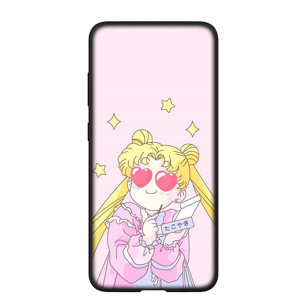 Phone Case for Samsung Galaxy S25 S23 S22 S24 Ultra FE A05 A06 A15 A16 A36 A37 A35 A54 A55 A56 A57 A25 A26 A53 A17 S9 Wallpaper Sailor Moon Girl Cover