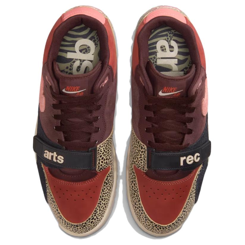 Arts-Rec x Nike Air Trainer 1 SB для отдыха Унисекс Кроссовки Серый Известняк Розовый-Кварц IF0501-200