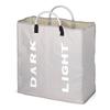 PE coated Oxford fabric Laundry Bag Aluminum alloy handle Light gray color Oxford Cloth Bag Large capacity storage