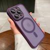 Luxury Matte Magnetic For Magsafe Translucent Case For iPhone  16 15 14 13 11 12 Pro Max Plus Glass Lens Wireless Charge Cover