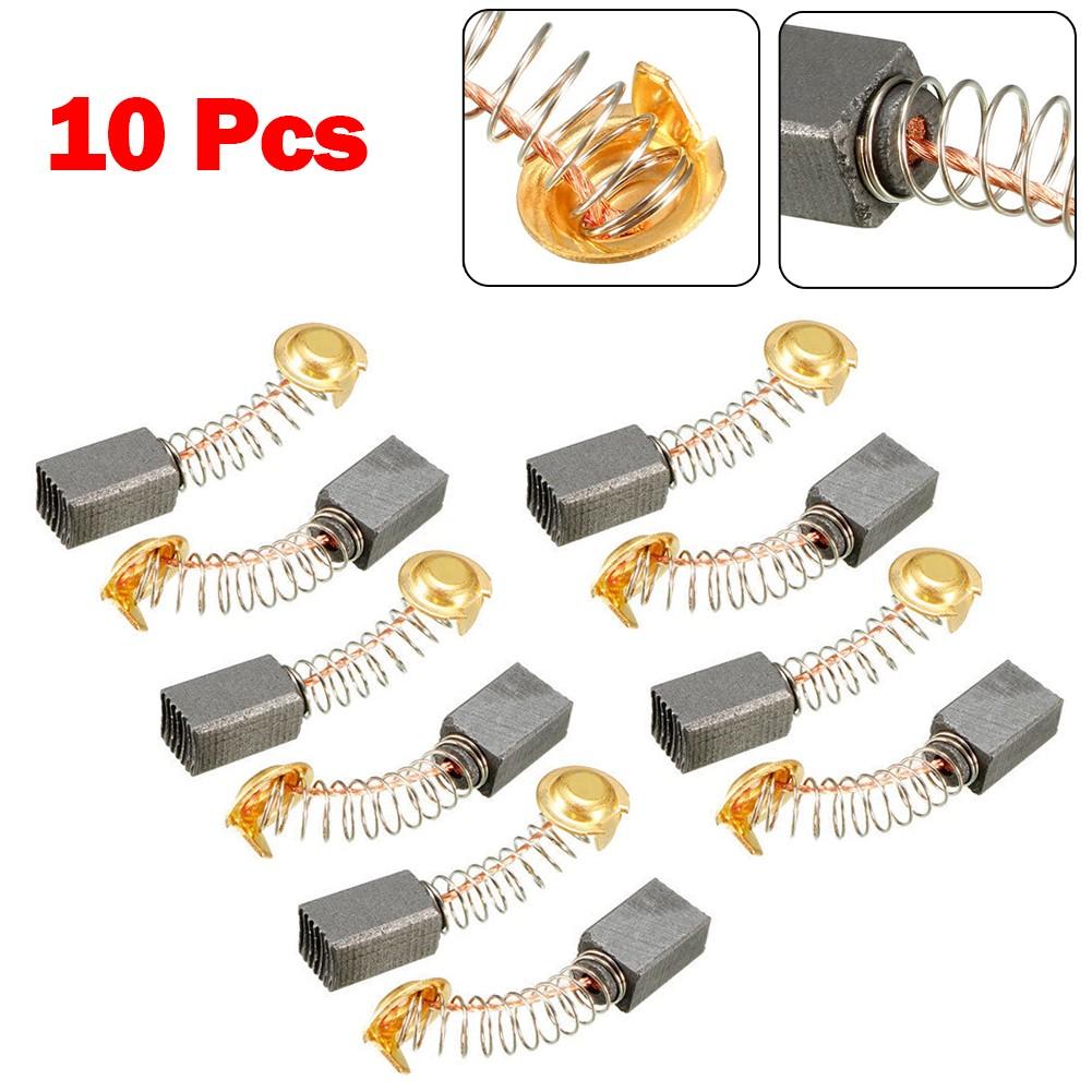10pcs Carbon Brushes for Electric Motors 13 X 7.5 X 6.5mm Replacement Part