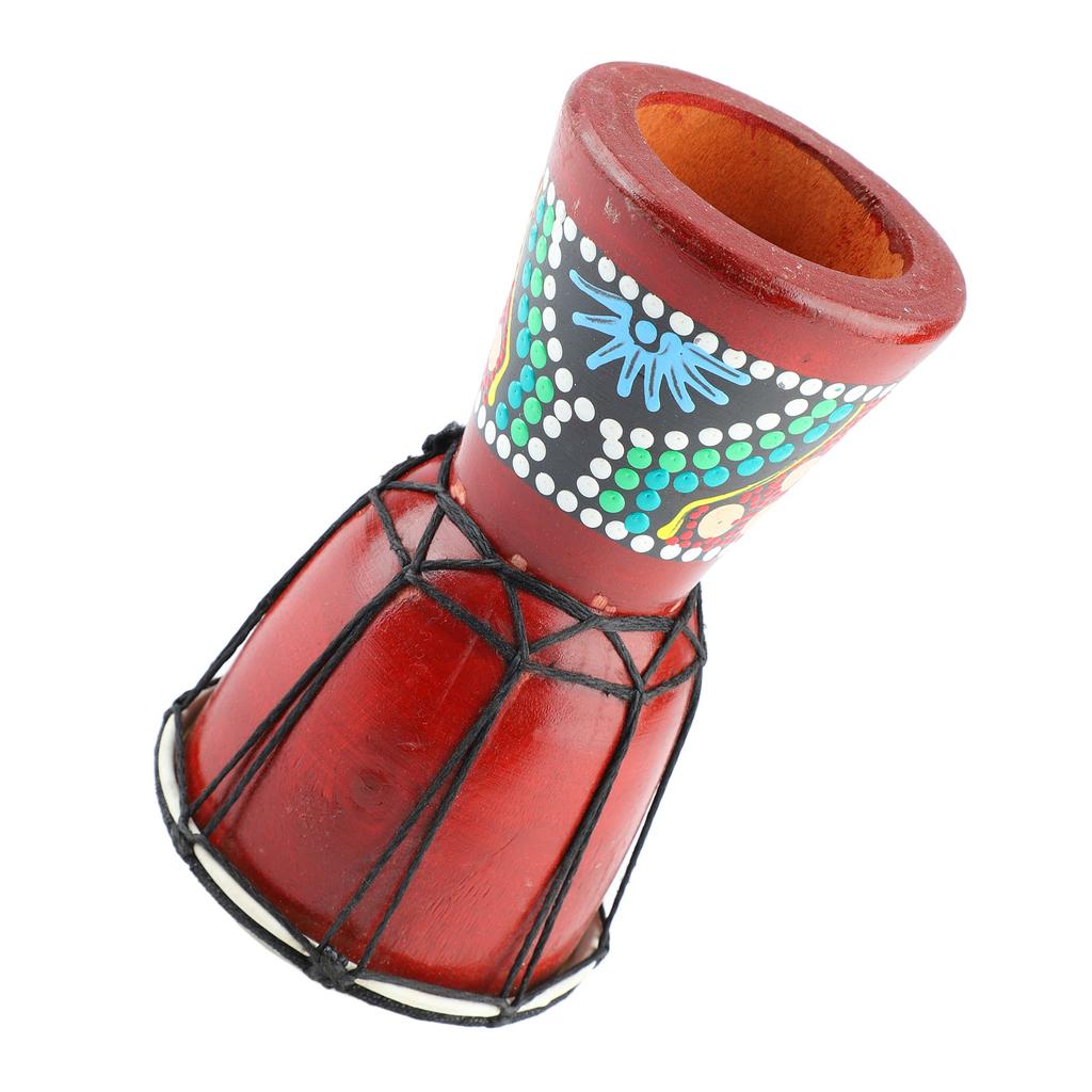 Африканский барабан 5 дюймов деревянный джембе ручной ударный инструмент четкий звук для детей и взрослых