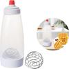 Hand Crank Muffin Batter With Blender Ball Mixing Bottle Batter Dispenser Cream Mixing Dispenser Baking Pancakes Cupcakes