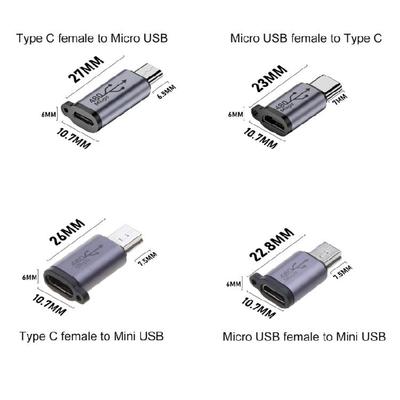 Переходник Usb-C на Micro USB Mini USB Type-C «мама» на Micro USB «папа» для телефона, планшета, камеры, зарядного адаптера