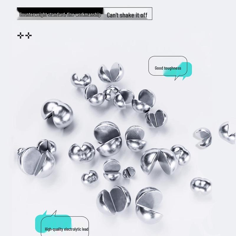 Угольно-черные резинопокрытые микро-свинцовые рыболовные аксессуары - Грузила для фидера и береговой ловли с застежкой-зажимом Open Stream Shot.