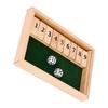 Large Shut The Box Game 12 Dice Board Game Wooden Pub Tabletop Game Box Support For 2 To 4 Players,2 Dice Included For Party