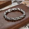 New S925 Sterling Silver Bracelet Neutral Do Old Retro Fashion Bracelet National Style European And American Hand Ornaments