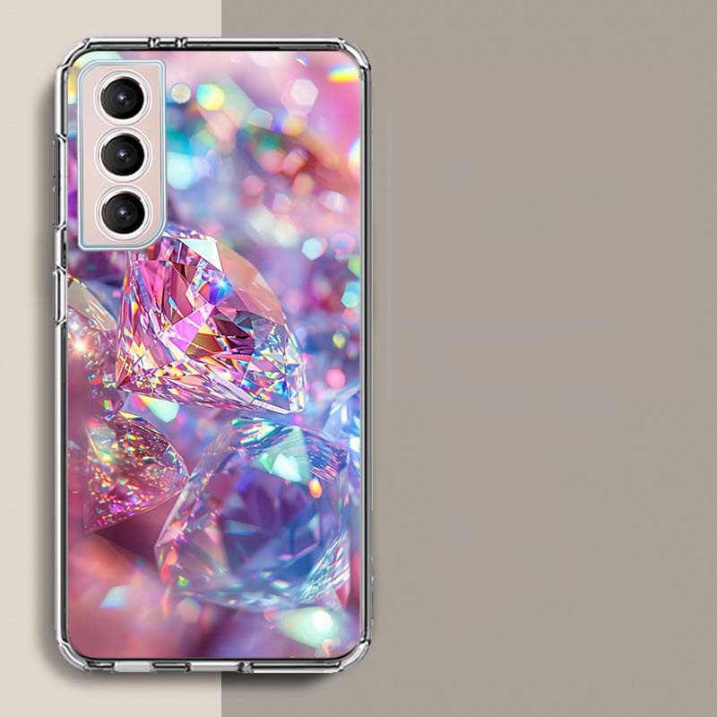 Сверкающий и Ослепительный Алмазный Камень Чехол для Телефона Для Samsung Galaxy S25 Edge S24 S23 FE S21 S20 S10 Plus S22 S26 Ultra Чехол Cl