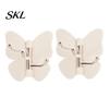 Rotating Wall Hooks Butterfly Adhesive Hooks, 3-Prong No-Drill Swivel Hangers, with No Tools Installation Hook Adjustable Angle Space-Saving Hook, for
