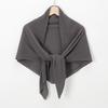 New Hot-selling Chiffon Crumpled Square Scarf, Solid Color Fashionable Pleated Shawl Bag Head Multi-purpose Yarn Scarf