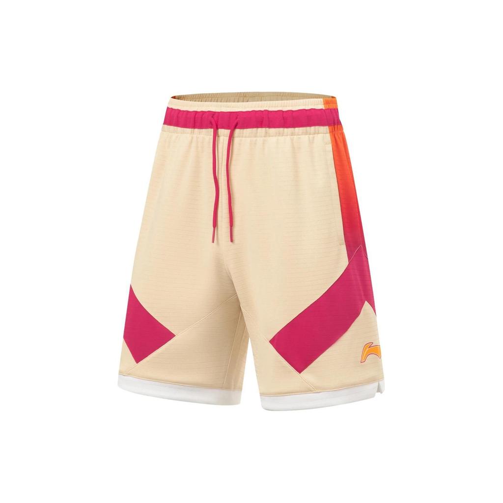 Шорты Li Ning CBA Мужские Молочно-желтые AAPT559-2