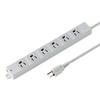 Construction Site Tap (3-Pin, 6 Outlets, 1m) TAP-KS6-1 Gray