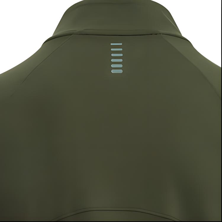 Under Armour Мужская футболка Qualifier Breathable Running с длинным рукавом, темно-зеленая 1365662-390