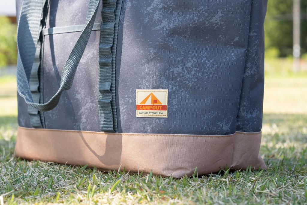 Сумка-холодильник Captain Stag Мягкая сумка-холодильник Сумка-тоут-холодильник Размер L с петлей для ремня Стареющий серый x Коричневый Кемпинг (КАПИТАН ОЛЕНЬ) UE-639