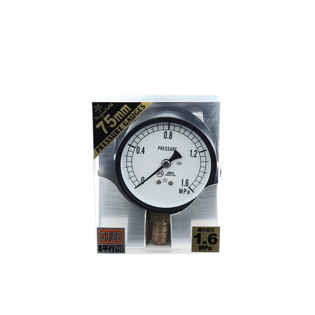 Нижний правый манометр общего назначения A75/G3/8 S-31/1.6MPA