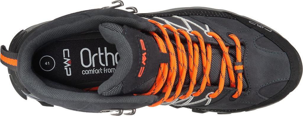 Трекинговые ботинки RIGEL MID TREKKING S ORANGE см [CMP] мужские ANTRHACITE-FLASH (56УЕ) 25,0