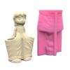 Pants Girl Pen Holder Flower Silicone Molds Table Ornament Mould Plaster Making Tool Epoxy Resin Molds Easy To Clea