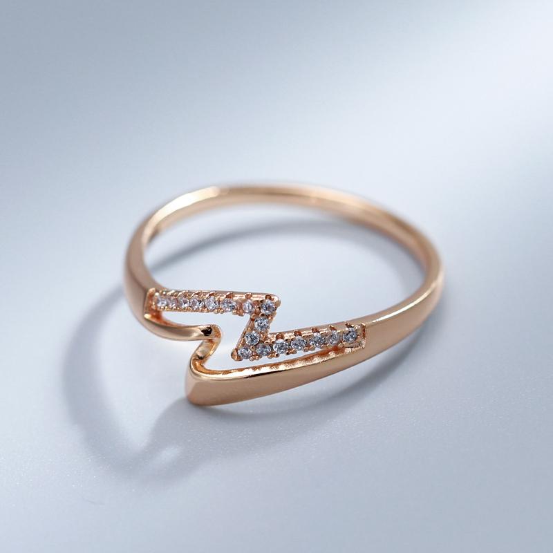 Минималистичные кольца с двойным поворотом и геометрическим цирконом для женщин, корейские модные ювелирные изделия для свадебной вечеринки