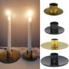 Iron Candle Holder Retro Candlestick Candle Holder Gold Black Wax Cup For Tabletop Wedding Party Christmas Home Decor Ornament