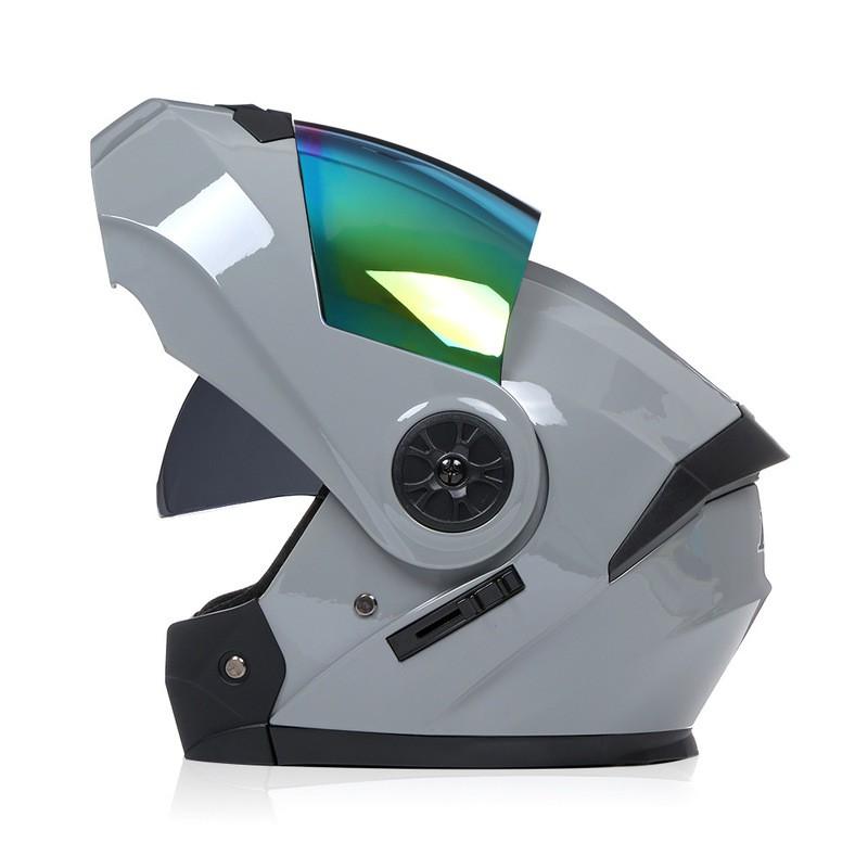Modular Flip-Up Motorcycle Helmet With Dual Visors All-Season Riding Street Touring Commuting