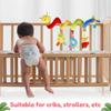 Hanging Spiral Rattles Baby Bed Plush Spiral Hanging Toys Wrap-Around Pram Rattles Toy Interactive Early Education Tool for Baby