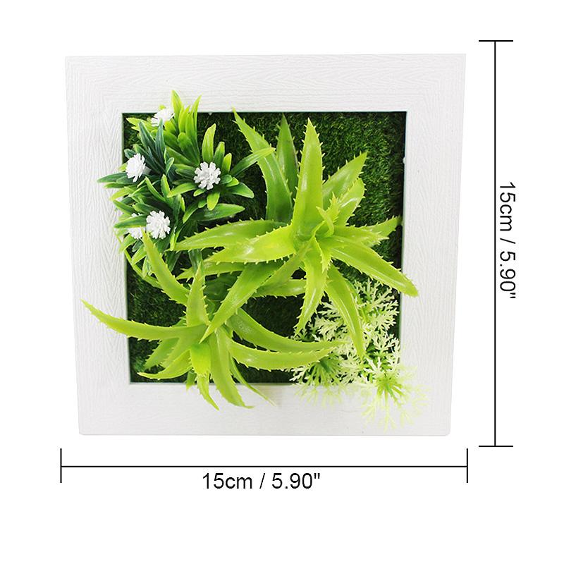 1PC Hanger Plastic Frame Wall Decoration Succulent Plants Potted Photo Frame Wall Sticker