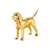 Коллекция фигурок собак британского искусства Bloodhound, позолоченных в 22 карата