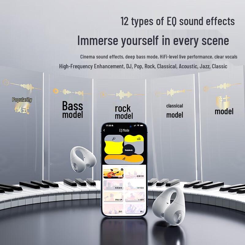 Baseus AS01 Open-Ear Bluetooth Ear Clip Earbuds