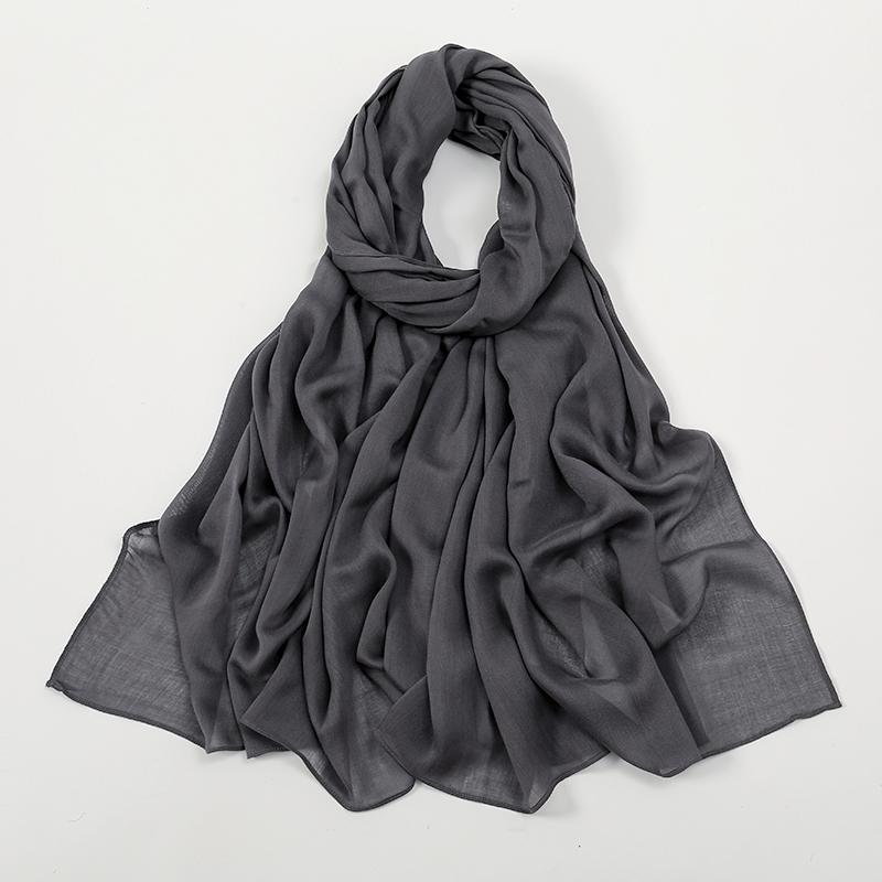 Solid Cotton Modal Hijab For Women Muslim Scarf Big Size Shawls Foulard Islam Head Wraps Headscarves Ramadan Scarves 190*85cm