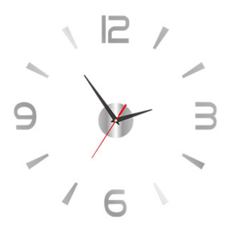 Frameless DIY Wall Clock Without Punching Wall Mechanism Night Light Arrows Decal Acrylic Wall Decoration Home Silent Clock