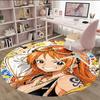 1pc Nami  Carpet, Round Rug, Comfortable, Suitable for Entryways, Living Rooms, Office, And Bedrooms, Christmas Decoration