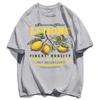 Lemons Fruits Premium Fresh Printing T Shirt Woman Sportswear O-Neck Casual T Shirts All-Match Short Sleeve Women Clothing