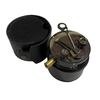 Antique Maritime Brass Sextant Vintage Nautical British Army Pocket Box Sextant with Leather Case.