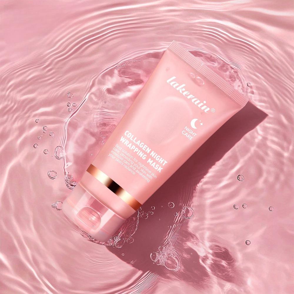 Collagen Night Peel Off Facial Mask 75ml Hydrating Moisturizing Overnight Nourishing Skin Wrapping Mask