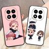 Cartoon Cute JUJUSU Anime Soft Phone Case for Xiaomi Redmi Note 12 13 14 15 Pro Plus 11 12S 11S 11T 10 4G Black Cover Back Shell
