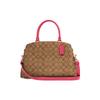 Сумка через плечо Lillie 32 Classic Monogram из покрытого канваса и кожи Женские сумки Хаки Розово-красный 91495-IMTVY
