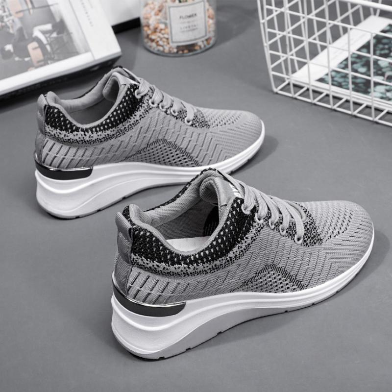 Женские модные кроссовки на платформе 2024 года, осенний дизайн, мягкая толстая подошва, спортивная обувь, женские дышащие кроссовки Zapatillas Mujer