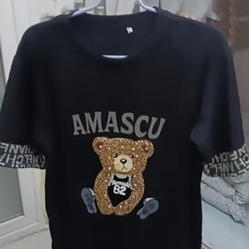 Женские футболки Diamond Summer Oversize Y2k Clothing O Neck Casual Fashion T Shirts