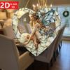 Bohemian Elf Wall Mirror. Colored Glass Heart-shaped Decor for Garden, Terrace & Home. A Unique Goddess Gift.