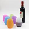 Пищевая силиконовая чашка для вина, складная небьющаяся чашка для вечеринки, кемпинга, пикника, яркие цвета, мягкие чашки для воды