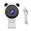 PC Computer Webcam Lovely Cartoon USB High Clarity 1080P Digital Camera Usb Webcam with Mic for Live StreamAA