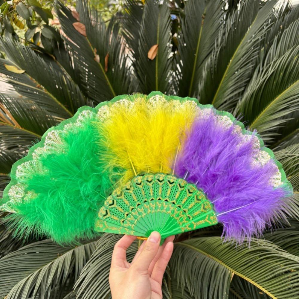 Пластиковая Рамка Перо Складной Веер Китайский Стиль Кружевной Веер Портативный Ретро Ручной Веер Модное Шоу