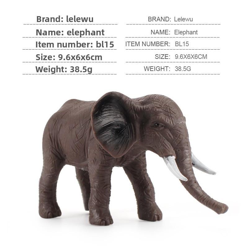 Wild Animal Elephants Tigers Model Set With Realistic Zoo Figures For Kids Educational Play And Learning