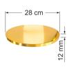 Cake board base gold 28 cm 1,2 cm set 10 pcs cake drum round luxe brand4cake