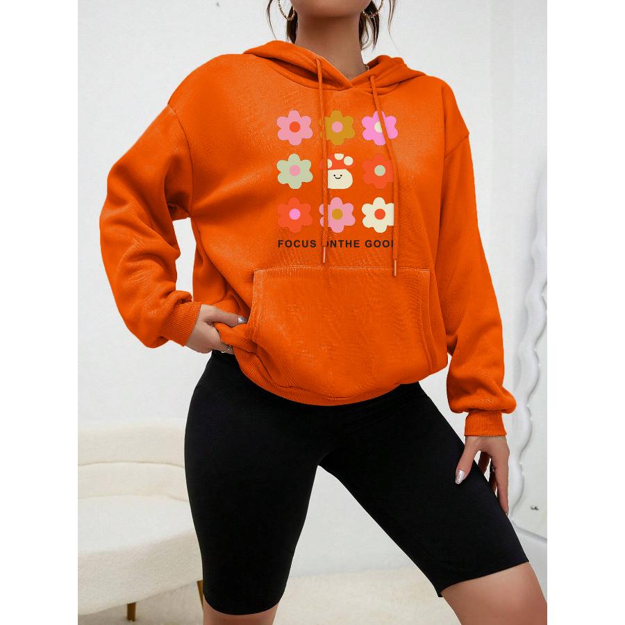 Focus On The Mushroom Aesthetic Print Hoody Creative Fashion Hoodie Casual New Sweatshirt Fleece Comfortable Female Clothing