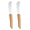 Butter Spreader Knifes Set, Stainless Steel Sandwich Spreading Knifes with Wooden Handle, Butter Cream Cheese Jam Scrapers