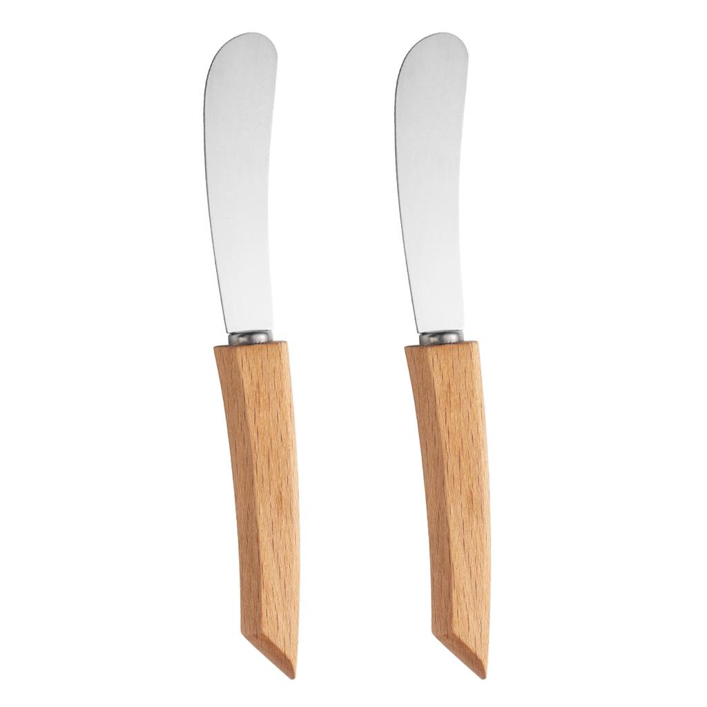 Butter Spreader Knifes Set, Stainless Steel Sandwich Spreading Knifes with Wooden Handle, Butter Cream Cheese Jam Scrapers